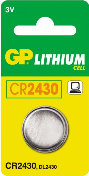 Batteri knapp CR2430 (blister)