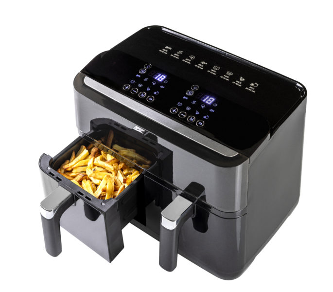 Airfryer dobbel med norsk tale